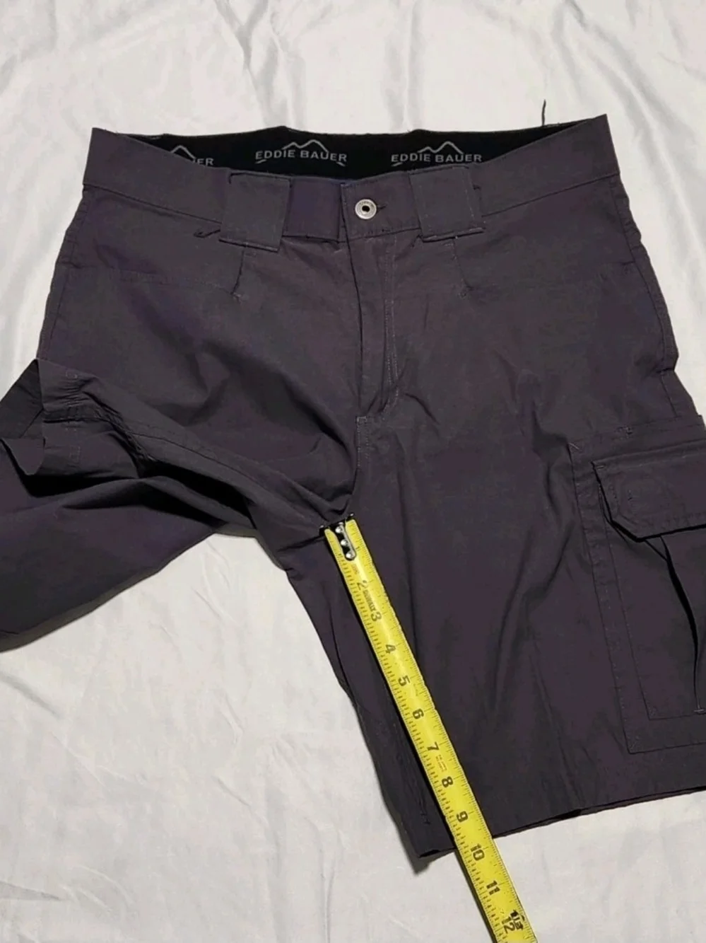 Eddie Bauer Gray Cargo Shorts with Side Pockets